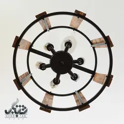 لوستر مدرن استوانه شش شعله سرپیچ E14