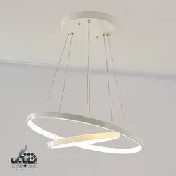 لوستر آویز LED حلقه ای 60 وات سفید کد 6312