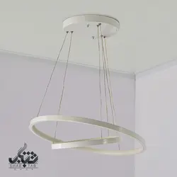 لوستر آویز LED حلقه ای 60 وات سفید کد 6312