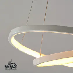 لوستر آویز LED حلقه ای 60 وات سفید کد 6312