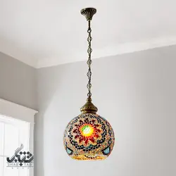 لوستر آویز تک شعله مراکشی مدل PCL گرد کد 11