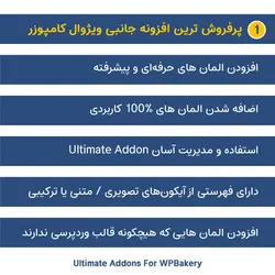 افزونه افزودنی های اضافی ویژوال کامپوزر | Ultimate Addons For WPBakery