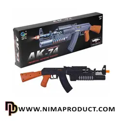 قیمت و خرید اسباب بازی تفنگ موزیکال AK-47 - نیما پروداکت