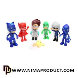 قیمت و خرید ست 6 عددی اکشن فیگور پی جی ماسک (PJ MASK) - نیما پروداکت