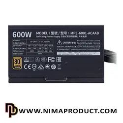 قیمت و خرید پاور کامپیوتر کولر مستر مدل MWE BRONZE 600-V2 - نیما پروداکت