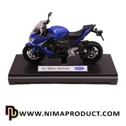 ماکت فلزی موتور سیکلت سوزوکی مدل SUZUKI GSX-S1000F 2017