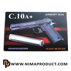 خرید تفنگ کلت ساچمه ای ایرسافت مدل +C10A - نیما پروداکت