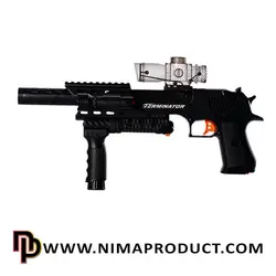 خرید تفنگ تیر ژله ای شارژی مدل D8A - نیما پروداکت