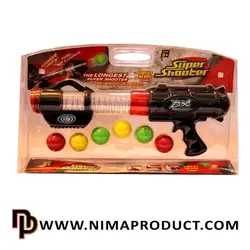 ارزانترین قیمت تفنگ پرتاب توپ مدل Super Shooter |نیماپروداکت