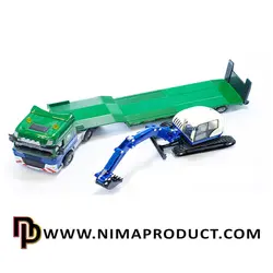 قیمت و خرید ماکت تریلی حمل بیل مکانیکی KAIDIWEI مدل 625038 - نیما پروداکت