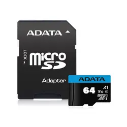 قیمت و خرید کارت حافظه گوشی و دوربین ای دیتا 64 گیگابایت ADATA MicroSD | مرکز اس‌اس‌دی