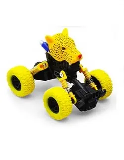 اسباب بازی ماشین فنری (دو موتوره) حیوانات طرح پلنگ