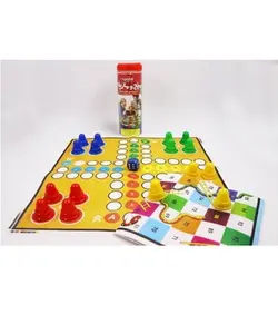 بازی فکری منچ و مار و پله پارچه ای (استوانه ای)