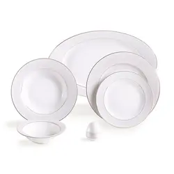 سرویس چینی 28 پارچه سپید صدف 6 نفره