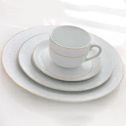 سرویس چینی 28 پارچه سپید صدف 6 نفره