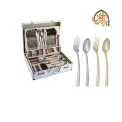 سرویس قاشق و چنگال استیل 138 پارچه دلمونتی مدل DL1320