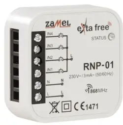 ماژول رابط بیسیم 4 کانال - تجهیزات خانه هوشمند - شرکت مهندسین هوشمند سازی کارن