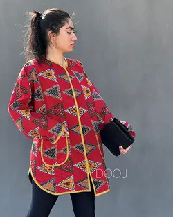 مانتو کتی باتیک طرح کوک دوزی
