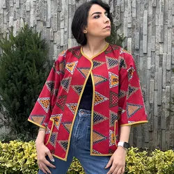 مانتو کتی باتیک طرح کوک دوزی