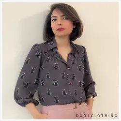 شومیز طرحدار کد 4046