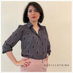 شومیز طرحدار کد 4046