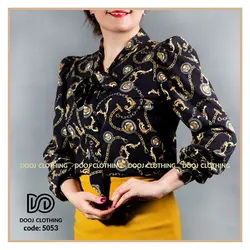 شومیز طرح دار کد 5053