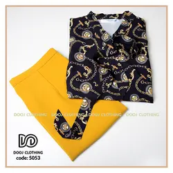 شومیز طرح دار کد 5053