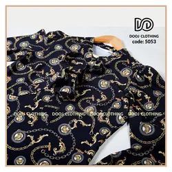 شومیز طرح دار کد 5053