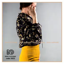 شومیز طرح دار کد 5053