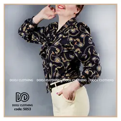 شومیز طرح دار کد 5053