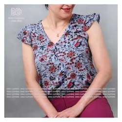 شومیز طرحدار تابستانه کد 6062