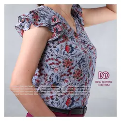 شومیز طرحدار تابستانه کد 6062