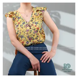 شومیز طرحدار تابستانه کد 6063
