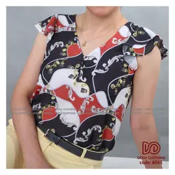 شومیز طرحدار تابستانه کد 6061