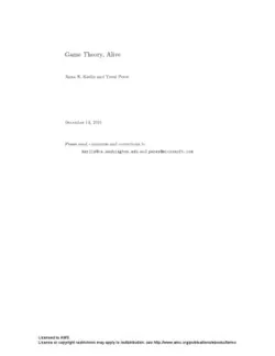 کتاب تئوری بازی ، زنده است