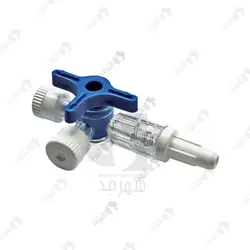 سه راهی آنژیوکت استریل شده آبی Blue Disposable three way stop Cock
