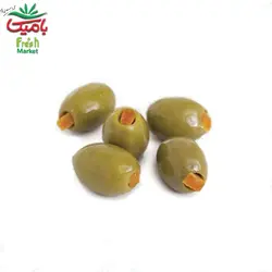 زیتون سبز با مغز لیمو