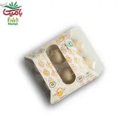 تخم بلدرچین زرده طلایی 12 عددی