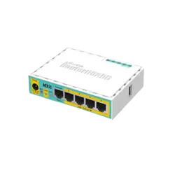 روتر شبکه 5 پورت میکروتیک 10.100 hEX PoE lite RB750UPr2