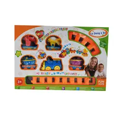 قطار بازي موزيكال طرح حيوانات