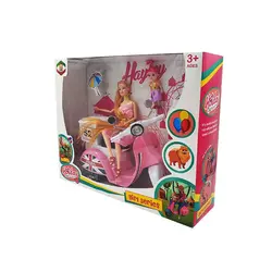 ست عروسک باربی همراه موتور