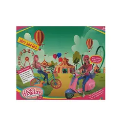 ست عروسک باربی همراه موتور