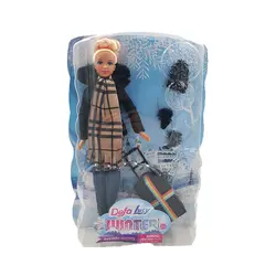 عروسک باربی با کت برند defa lucy کد 8424