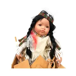 سرخ پوست با قایق