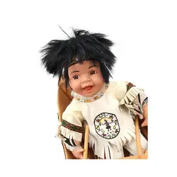 سرخ پوست با قایق