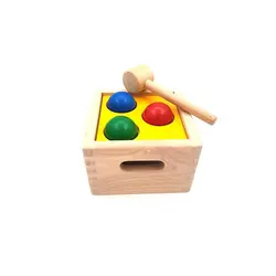 اسباب بازی چوبی توپ و چکش