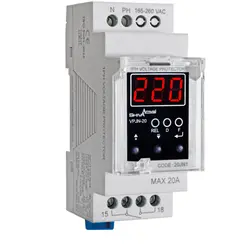 محافظ ولتاژ تک فاز دیجیتال شیوا امواج مدل VPJN_20 - برق تولز