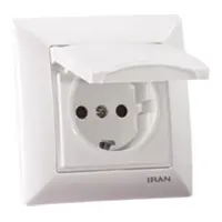 پریز برق ارت درب دار فضل الکتریک مدل الیزه سری اقتصادی - برق تولز