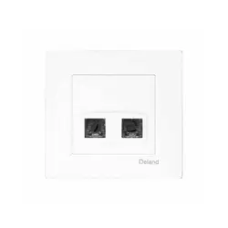 پریز دو سوکت تلفن دلند طرح آسا - برق تولز