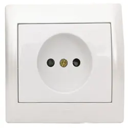 پریز برق ساده با پایه سرامیکی دلند طرح آریا - برق تولز